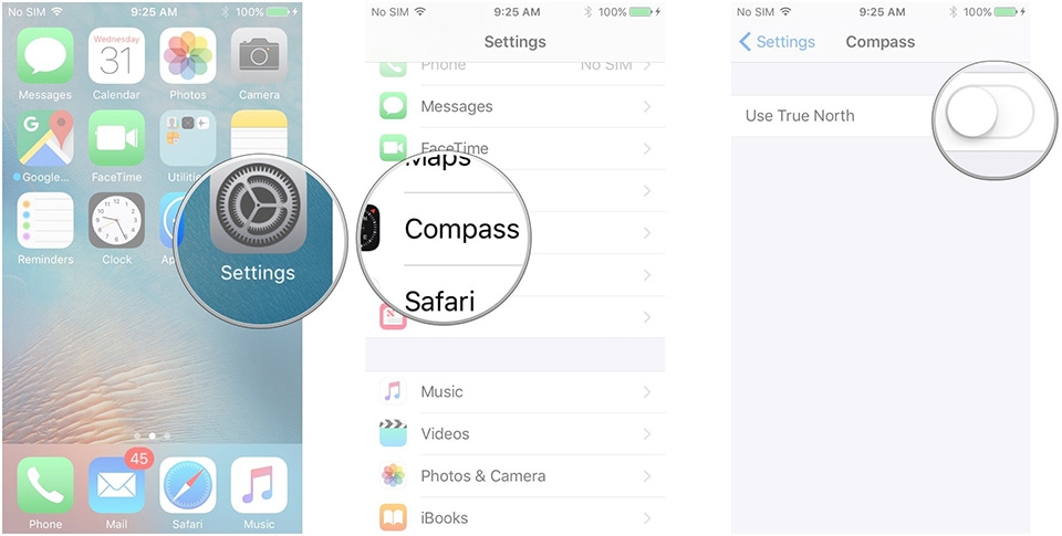Xem la bàn trên iPhone - Ảnh 04
