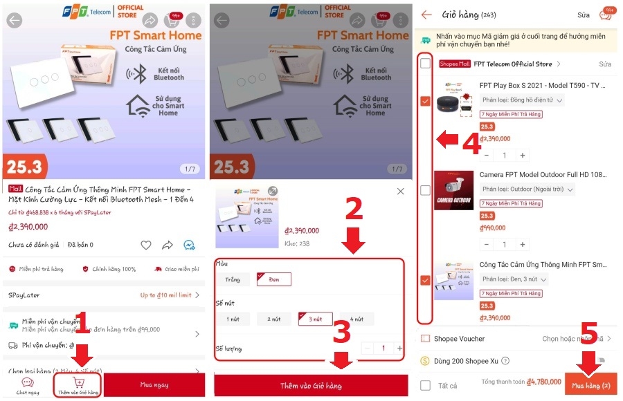 cách đặt hàng trên shopee hình 4
