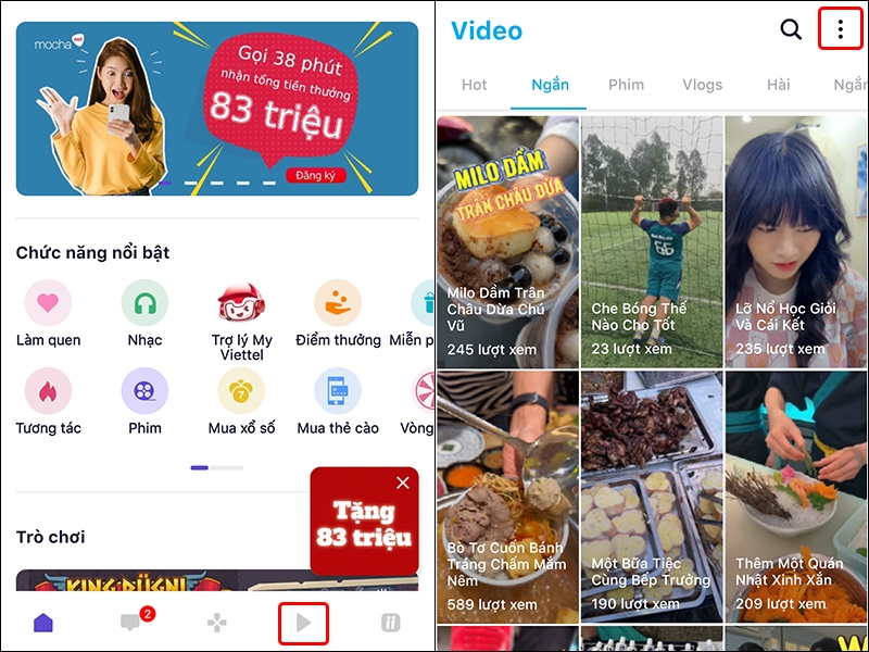 Hướng dẫn đăng video ngắn trên ứng dụng Mocha