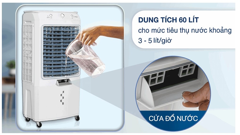 Quạt điều hòa Kangaroo dung tích 60 lít