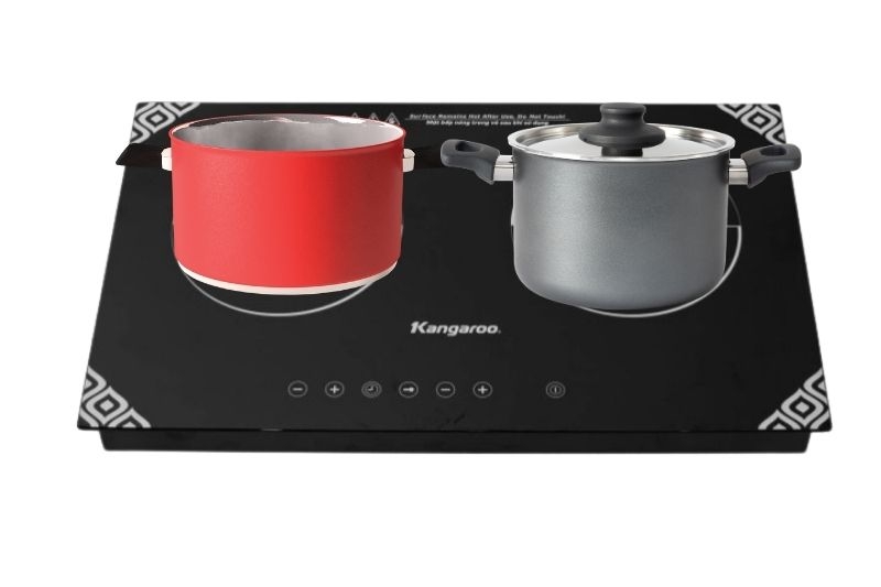 Sử dụng bếp điện từ đôi Kangaroo KG498N (Ảnh 2)