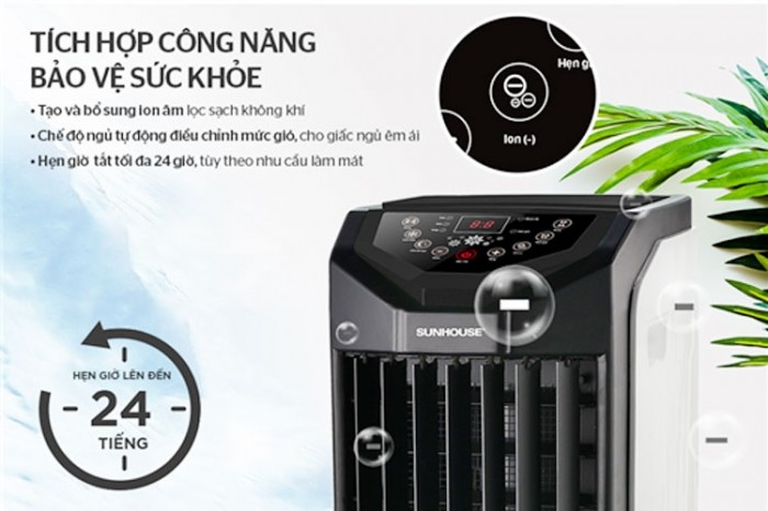 Quạt điều hoà trang bị tính năng hẹn giờ tắt