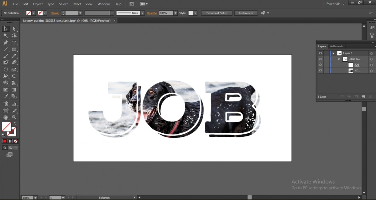 Cách tạo Clipping Mask trong AI