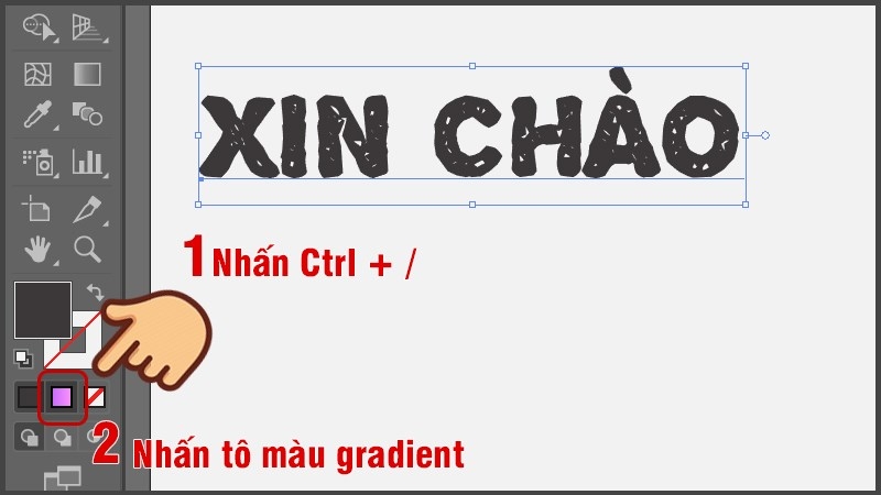 Cách tô màu gradient trong AI (Bước 3)