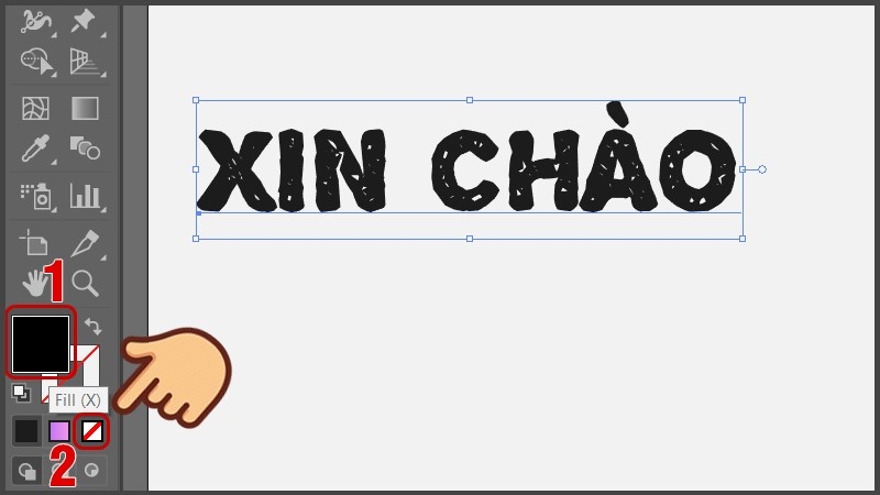 Cách tô màu gradient trong AI (Bước 2)