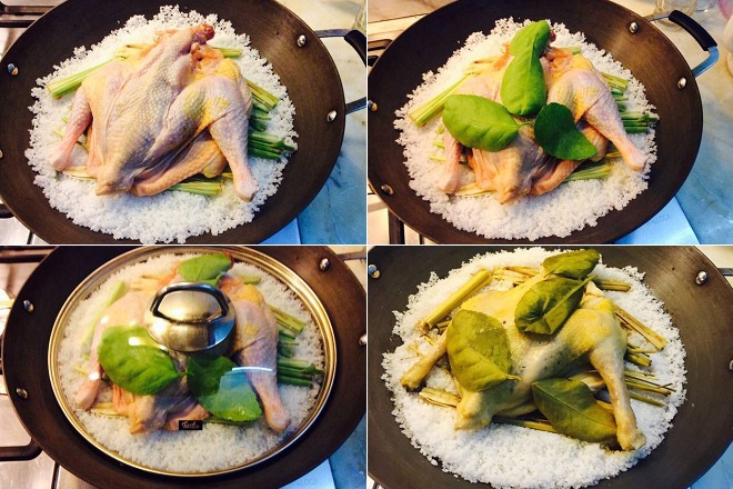 Cách làm gà hấp muối bằng lò nướng - ảnh 5