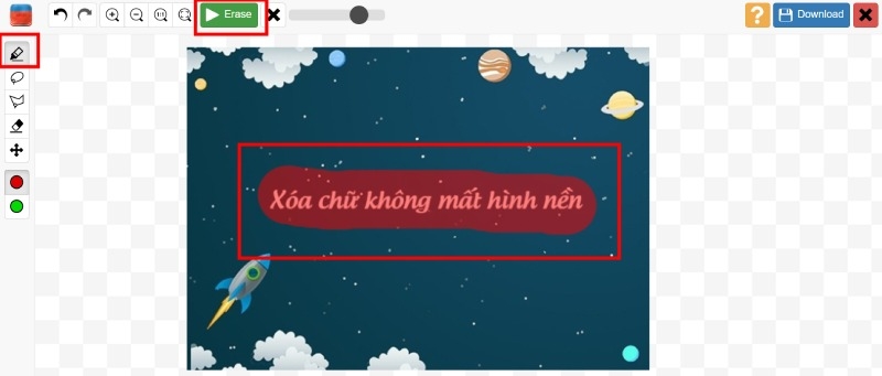 Cách xóa chữ trên ảnh hình 13