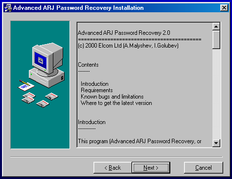 ính năng file ARJ - bảo mật
