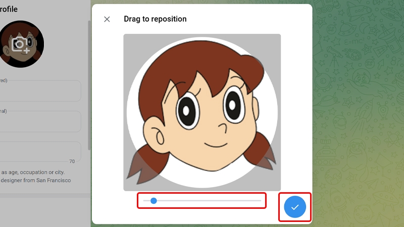 Cách thay đổi ảnh đại diện trên ứng dụng Telegram bằng máy tính