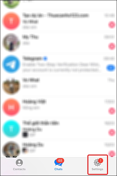 Cách sử dụng chế độ tiết kiệm năng lượng trong Telegram trên iPhone