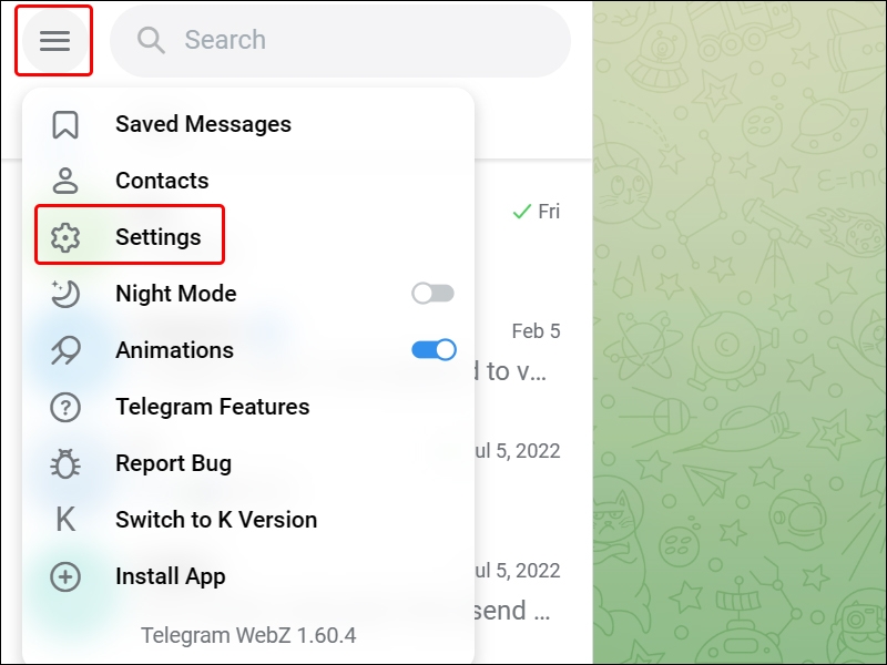 Cách đổi tên hiển thị Telegram trên máy tính