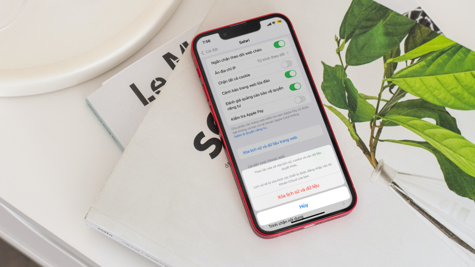Cách xóa cache iPhone và iPad
