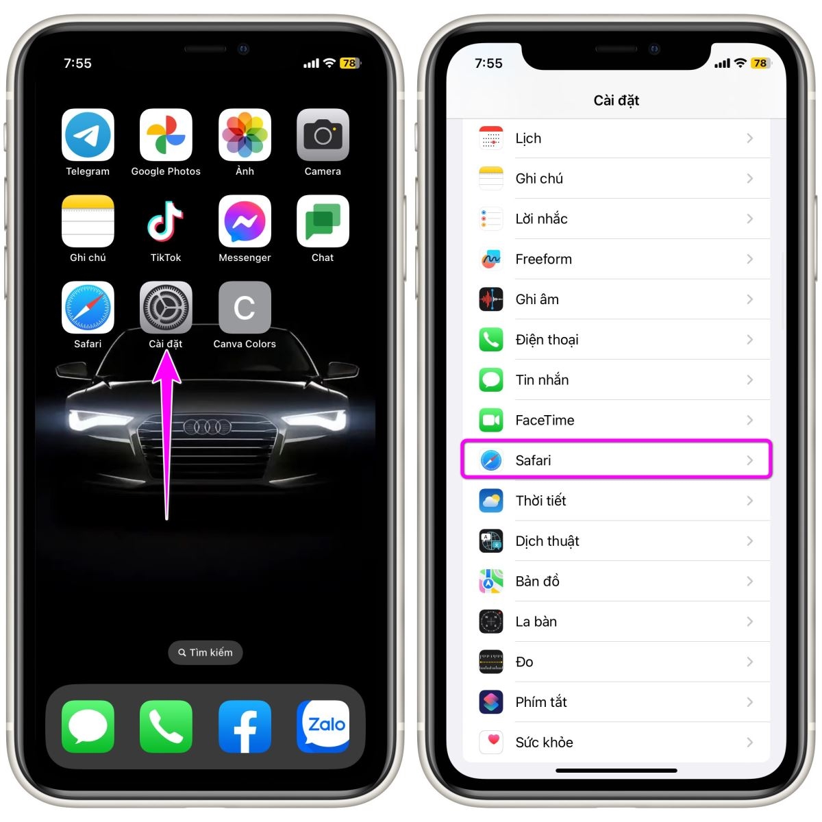 Cách xóa cache iPhone và iPad