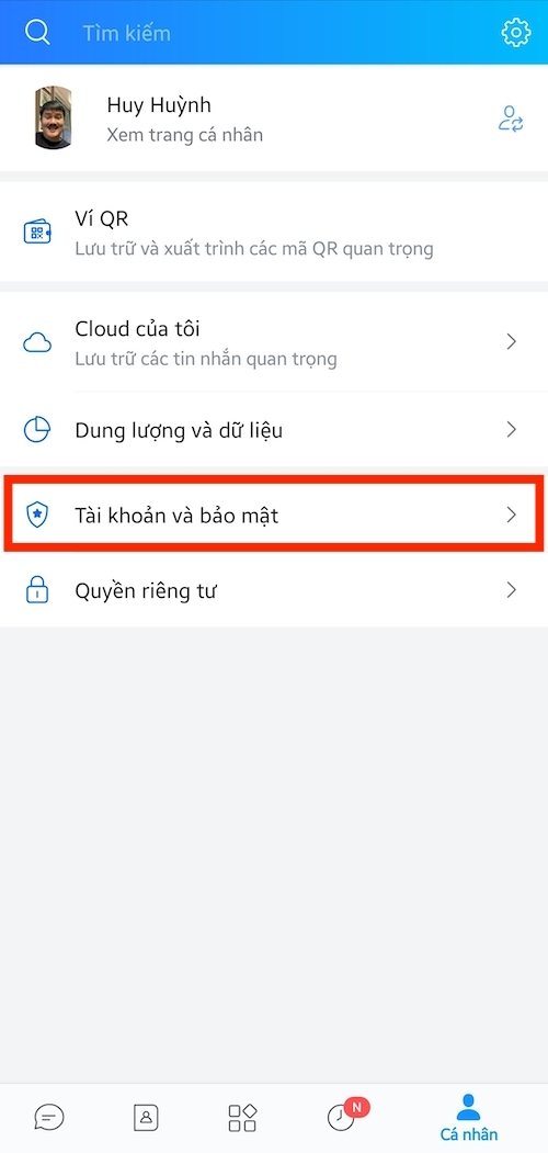Cách đổi mật khẩu Zalo hình 2