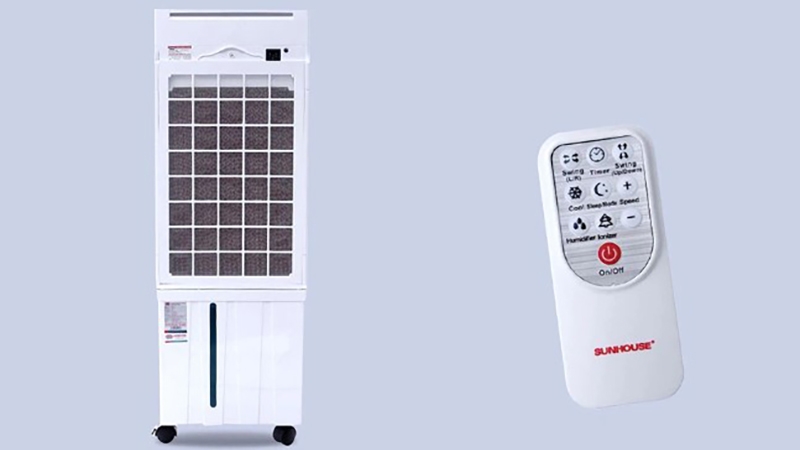 Quạt điều hòa Sunhouse được tích hợp điều khiển từ xa