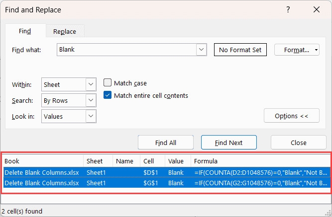 Cách xóa cột trong Excel (14)