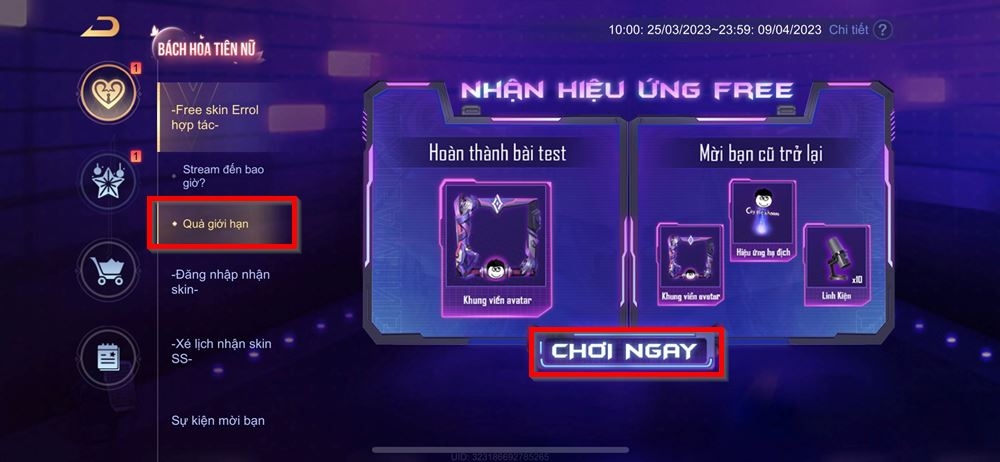Cách nhận skin Độ Mixi Errol Stream đến bao giờ trong Liên Quân Mobile 4