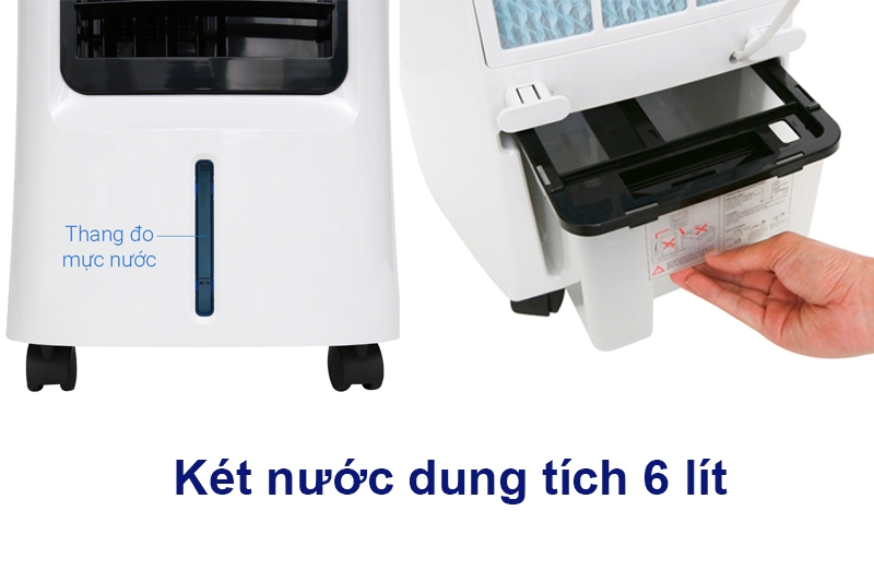 Đánh giá quạt điều hòa Kangaroo KG50F58: két nước dễ châm