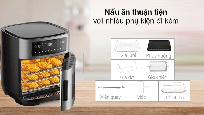 Nồi chiên không dầu Kangaroo đi kèm nhiều tính năng khác