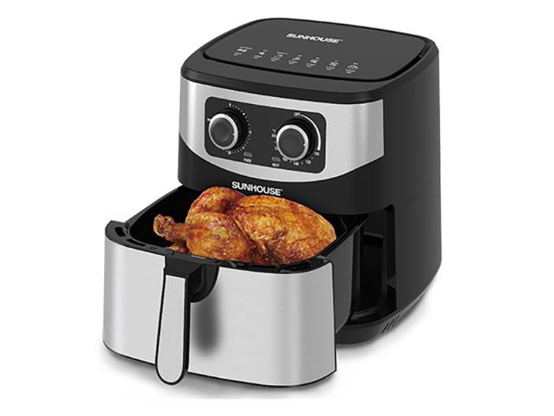 Nồi chiên không dầu Sunhouse có nhiều mức công suất và dung tích