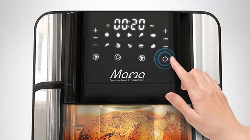 Nồi chiên không dầu Sunhouse tích hợp nhiều tiện ích thông minh