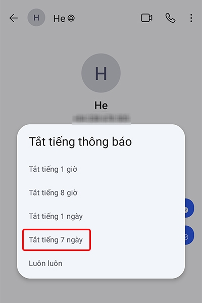 Tắt thông báo cuộc trò chuyện trên ứng dụng Signal bằng điện thoại