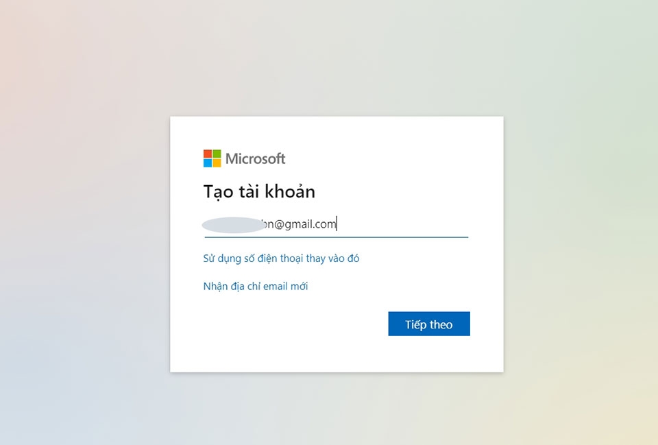 Tạo tài khoản Microsoft - Ảnh 03