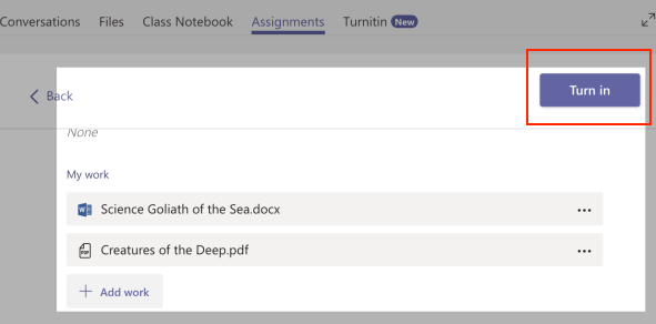 Cách nộp bài trên Teams