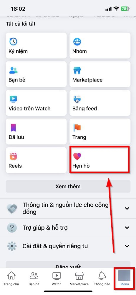 Cách đổi các tiêu chí đối tượng hẹn hò trên Facebook