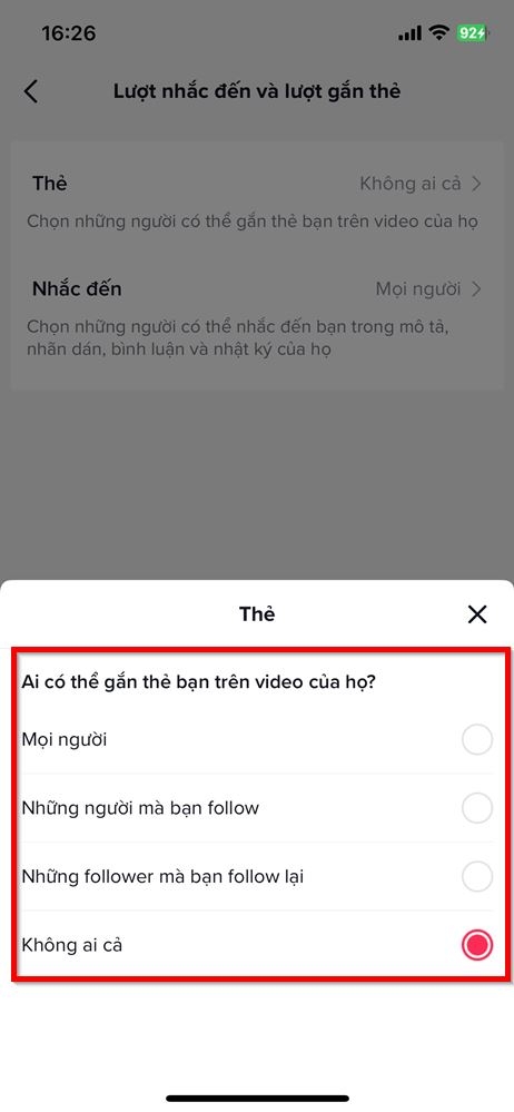 Cách chặn người khác gắn thẻ video cho bạn trên TikTok 4
