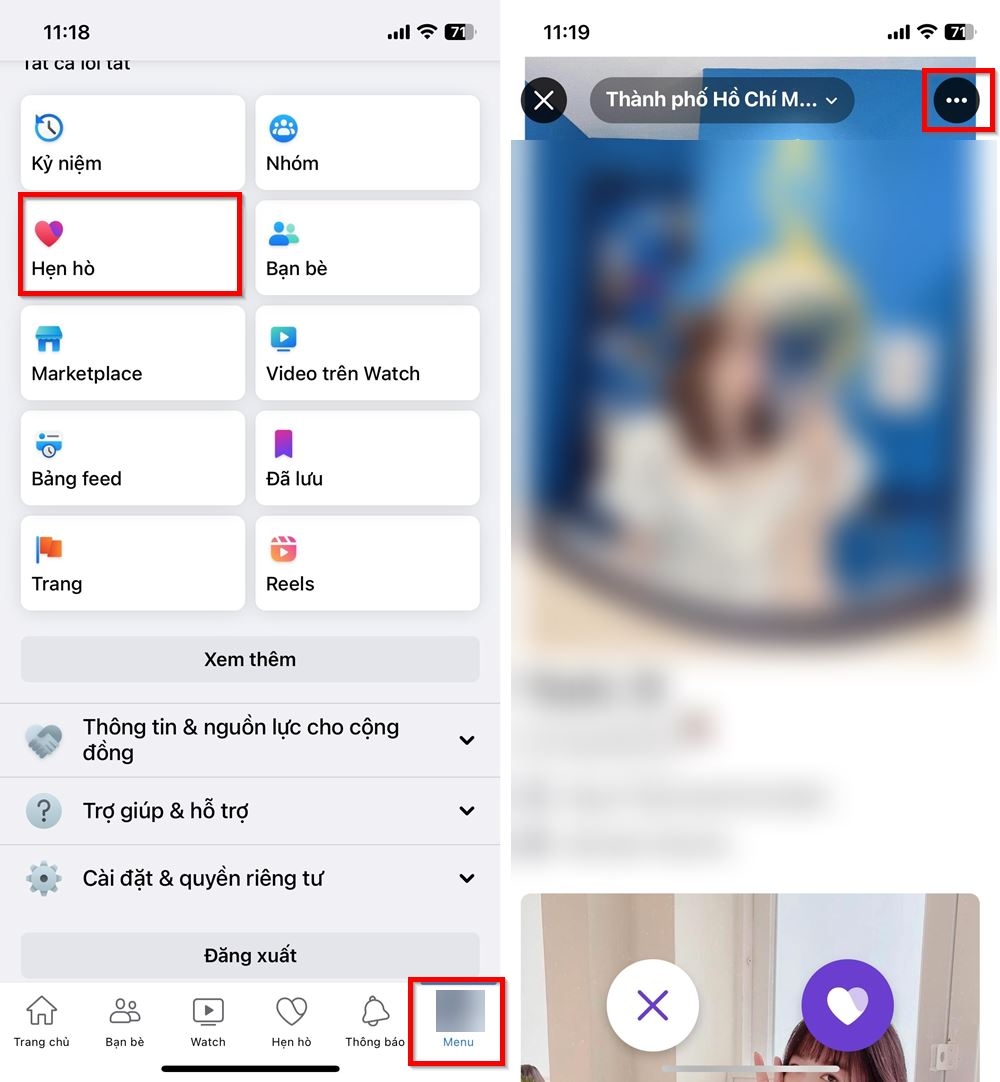 Cách chặn tài khoản khác trên tính năng hẹn hò trên Facebook 1
