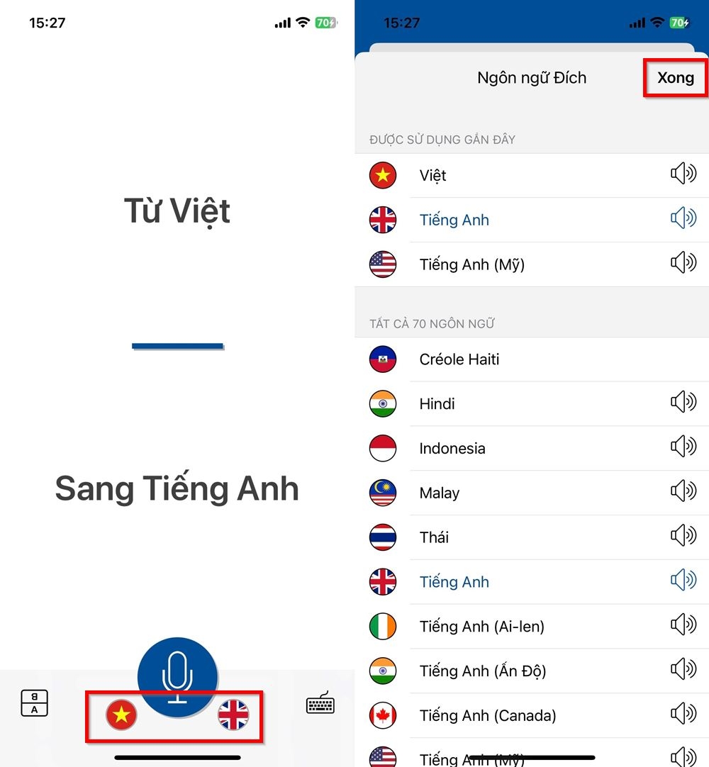 Cách dịch giọng nói trên iPhone 2