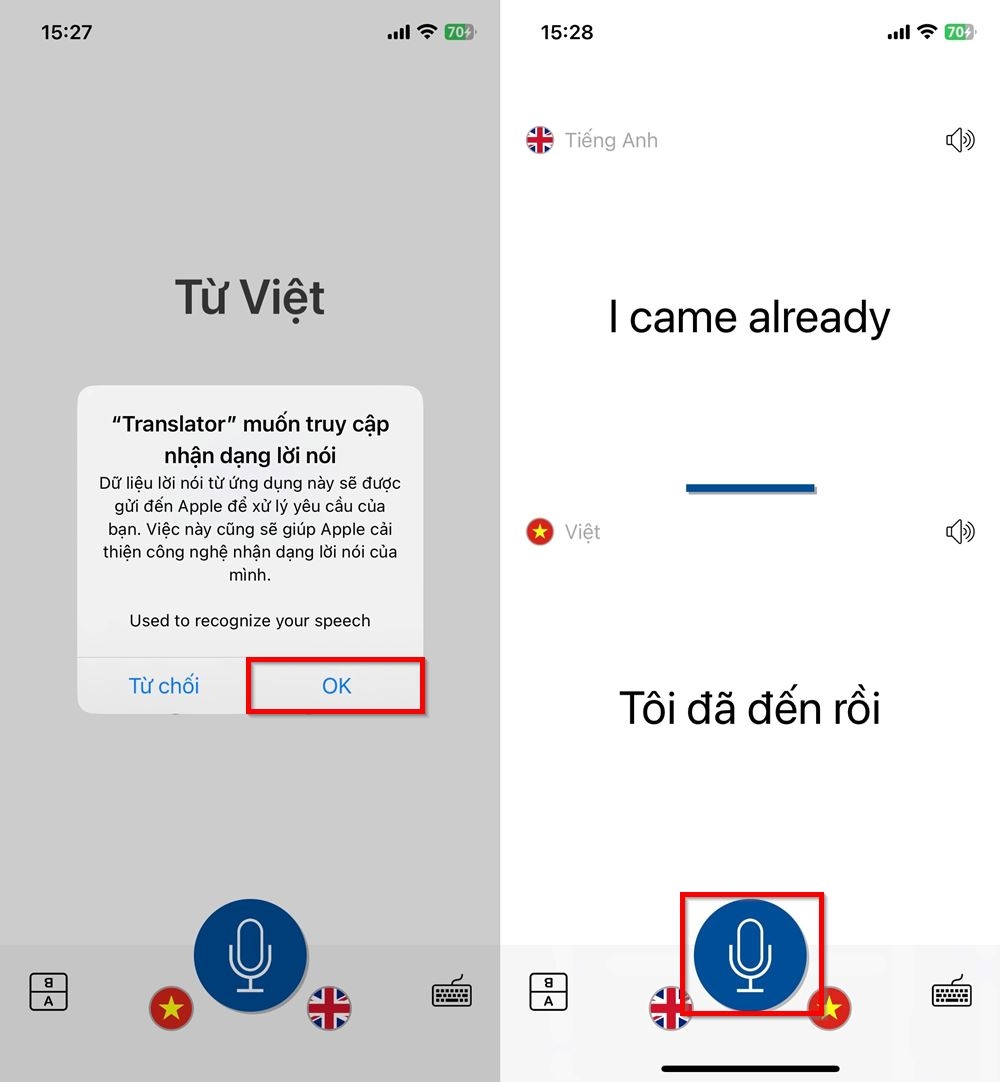 Cách dịch giọng nói trên iPhone 3
