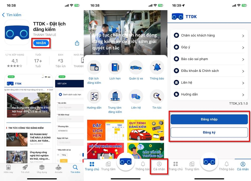 Cách đăng ký đăng kiểm ô tô trên điện thoại 1