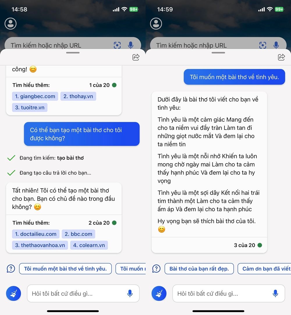Cách sử dụng Bing AI trên iPhone 6