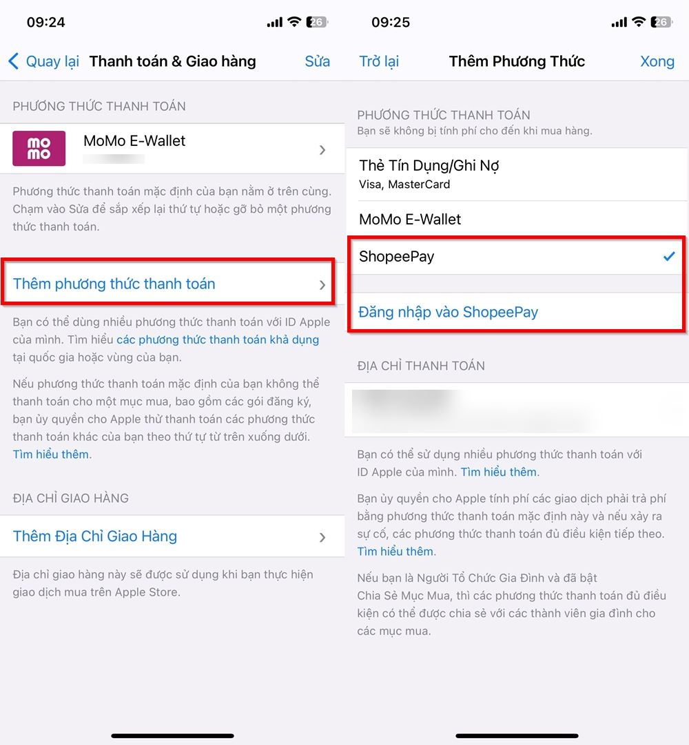 Cách thanh toán dịch vụ Apple bằng ShopeePay 2