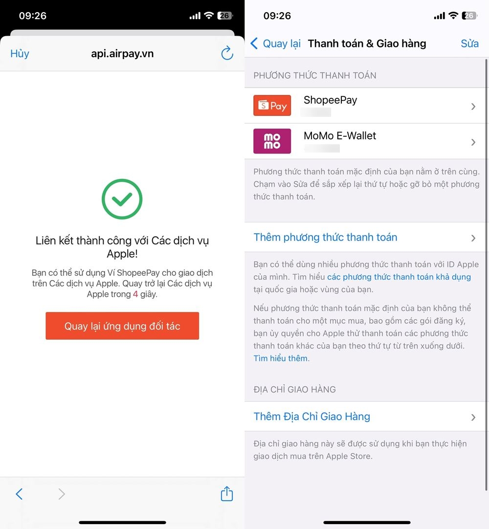 Cách thanh toán dịch vụ Apple bằng ShopeePay