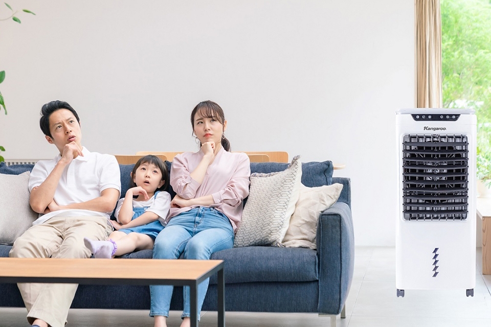 Đánh giá thiết kế, tính năng và hiệu quả làm mát quạt điều hòa Kangaroo KG50F64 8
