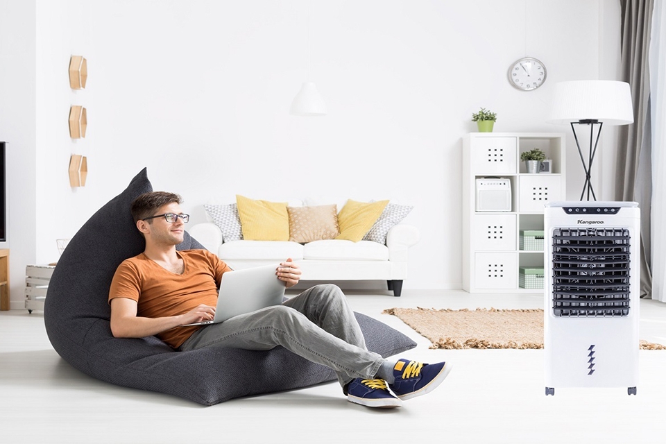 Đánh giá thiết kế, tính năng và hiệu quả làm mát quạt điều hòa Kangaroo KG50F64 123