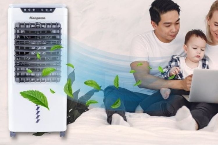 Đánh giá hiệu quả làm mát quạt điều hòa Kangaroo KG50F64