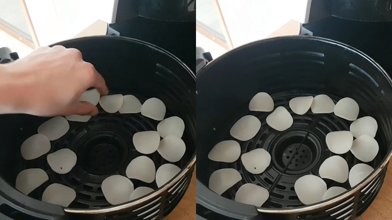 Cách chiên bánh phồng tôm bằng nồi chiên không dầu (Ảnh 3)