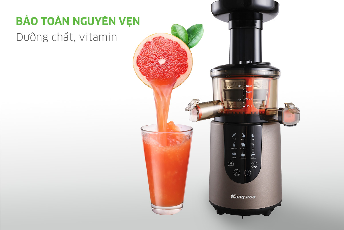 Hướng dẫn sử dụng máy ép chậm Kangaroo KG180SJD