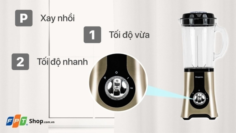 Kết hợp các chức năng, chế độ với nhau để nguyên liệu nhuyễn, đều