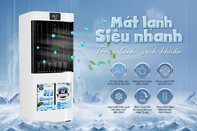 Quạt điều hòa Karofi loại nào tốt: Karofi KAC-H132R