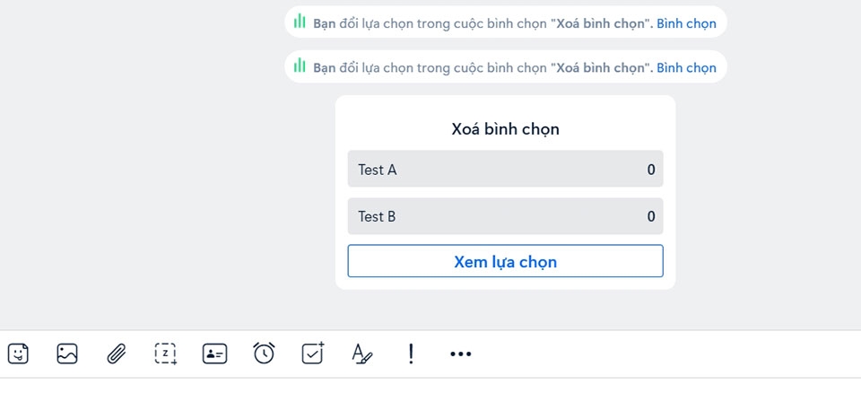 Xóa bình chọn trên Zalo - Ảnh 05