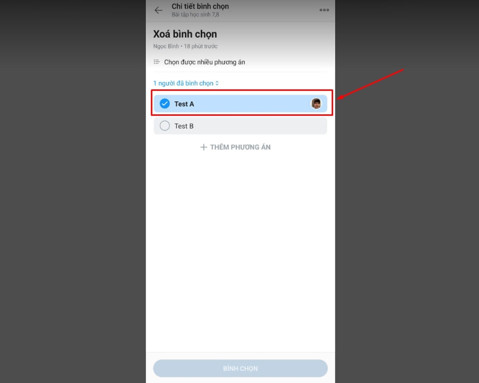 Xóa bình chọn trên Zalo - Ảnh 09