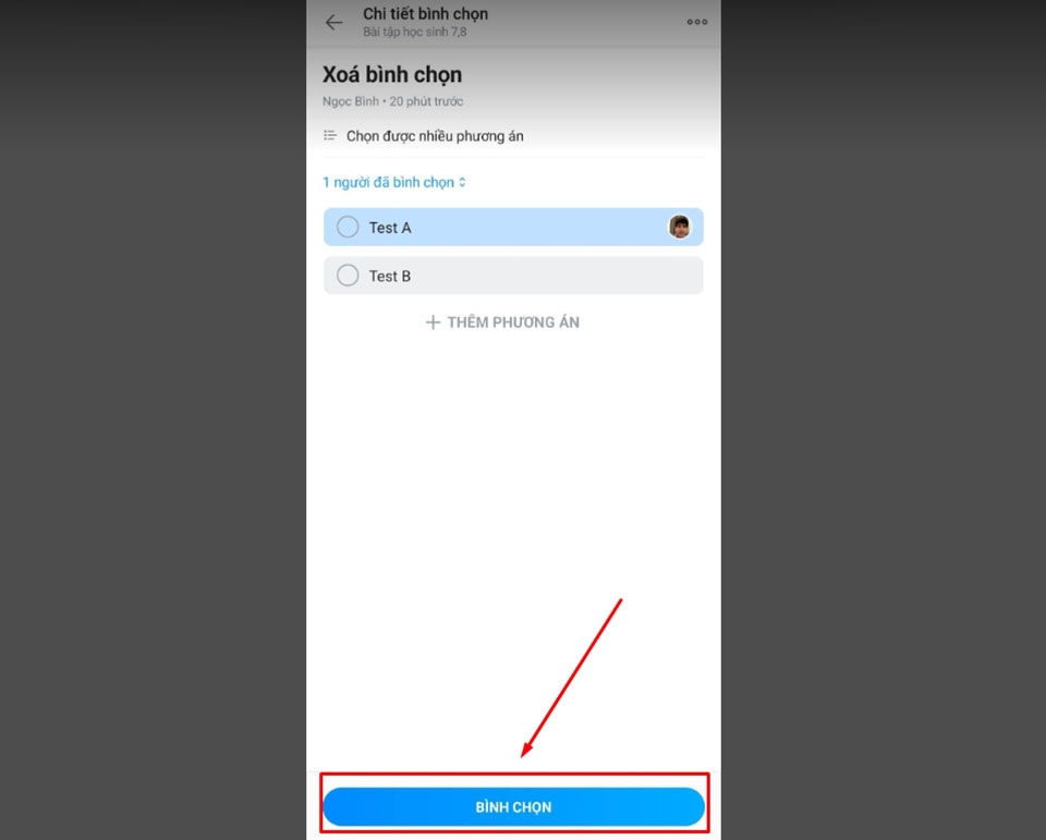 Xóa bình chọn trên Zalo - Ảnh 10