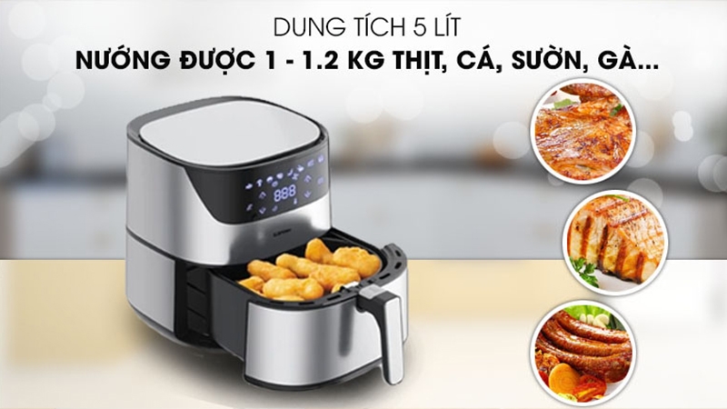 Nồi chiên không dầu Hafele có nhiều dung tích khác nhau