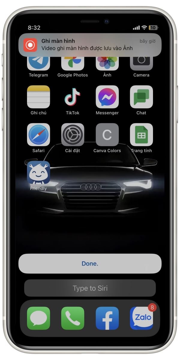 Cách quay phim màn hình iPhone bằng giọng nói