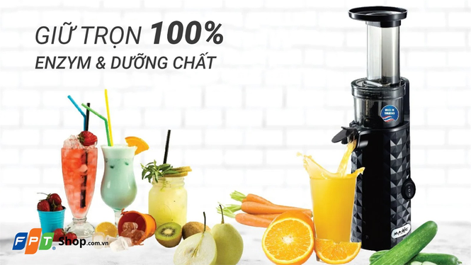 Ly nước ép nhận được thơm ngon, bảo toàn dinh dưỡng